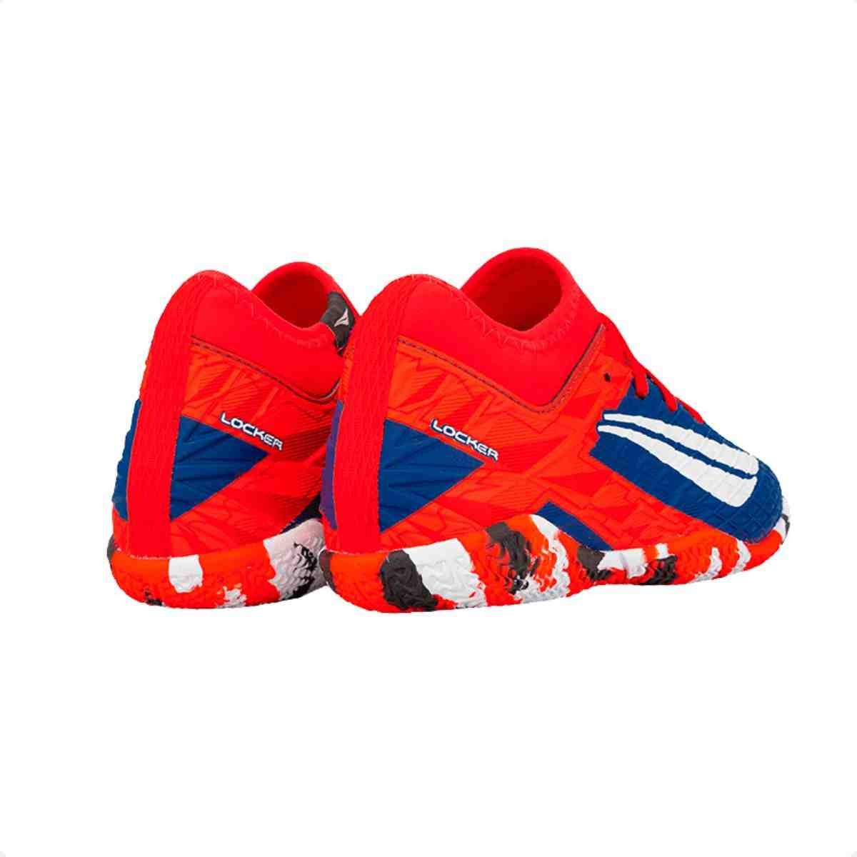 Chuteira Indoor Infantil Penalty Rx Locker Kids Y-3 Laranja E Azul Azul/Laranja 7