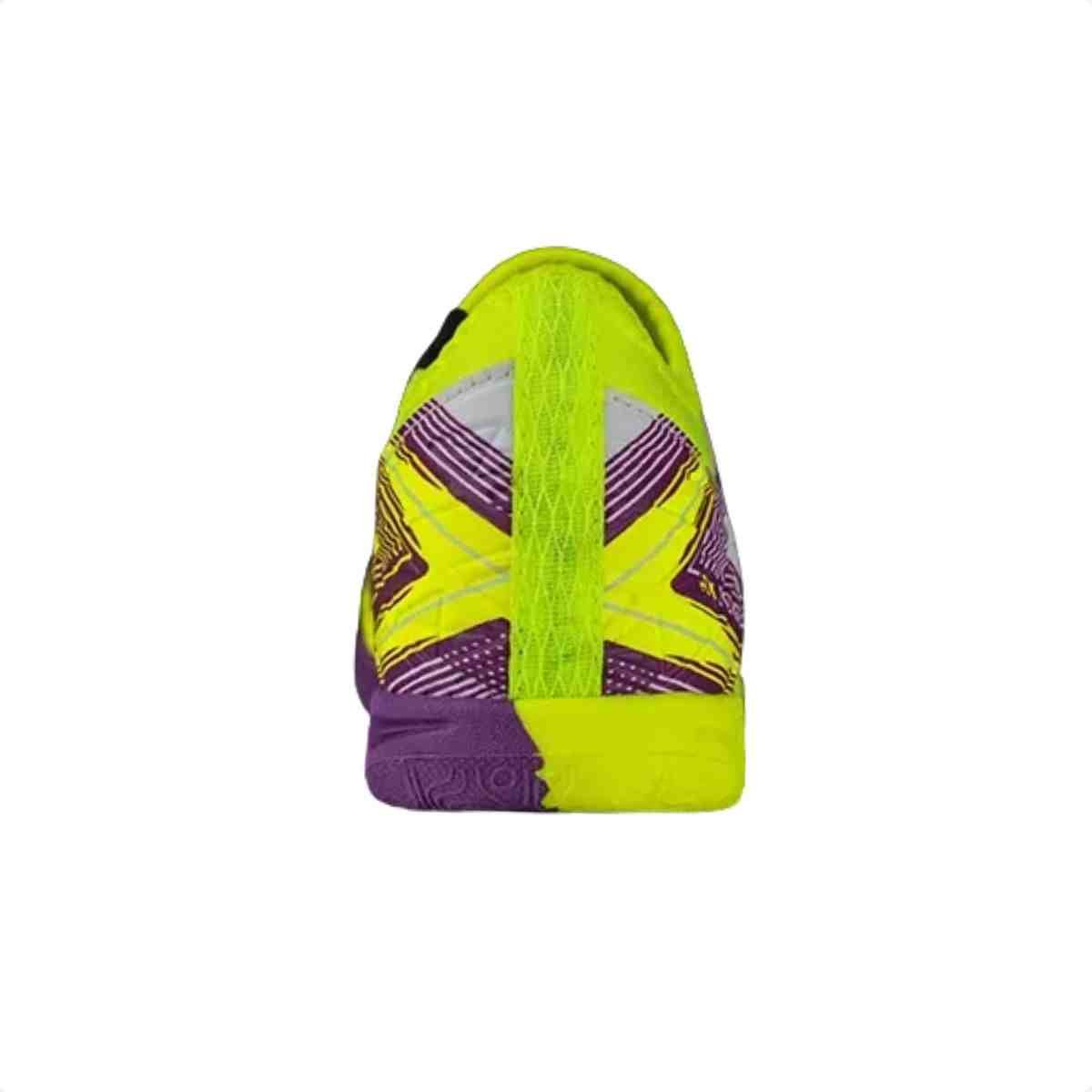 Chuteira Indoor Infantil Penalty Rx Lock Amarelo E Roxo Branco/Amarelo 3