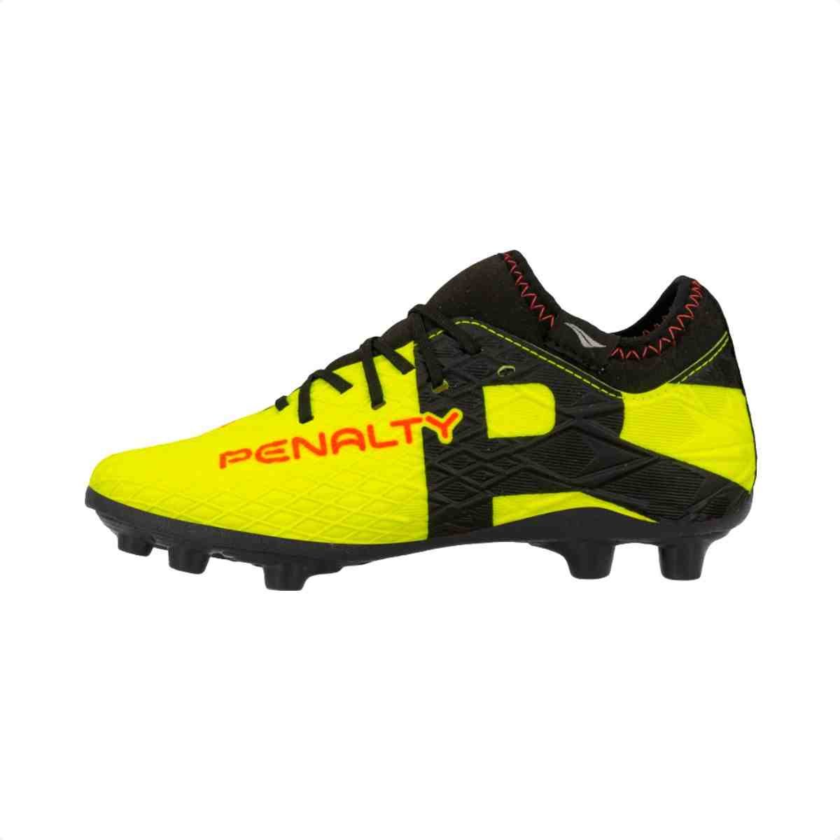 Chuteira Campo Infantil Penalty Rx Locker Kids 216255-2204 Preto/Amarelo 3