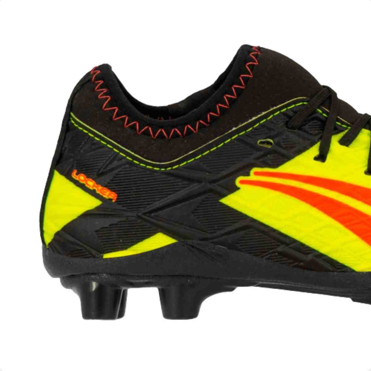 Chuteira Campo Infantil Penalty Rx Locker Kids 216255-2204 Preto/Amarelo 7