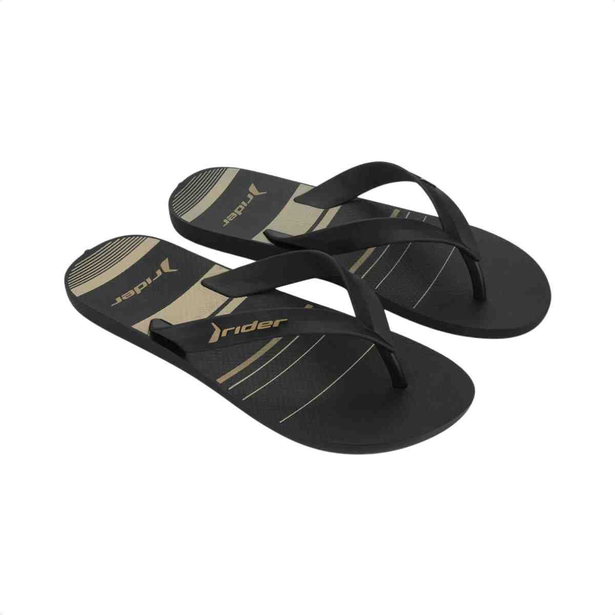 Chinelo Dedo Infantil Rider Feel Urban Preto Preto 2