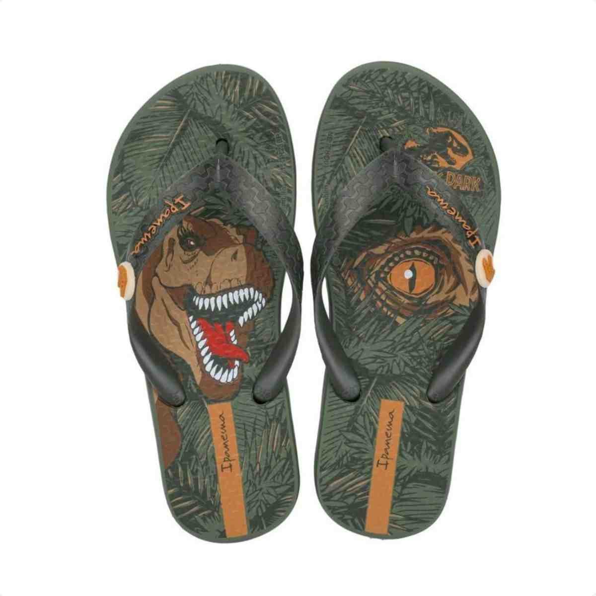 Chinelo Dedo Infnatil Ipanema Jurassic Park Ii Verde Verde 3