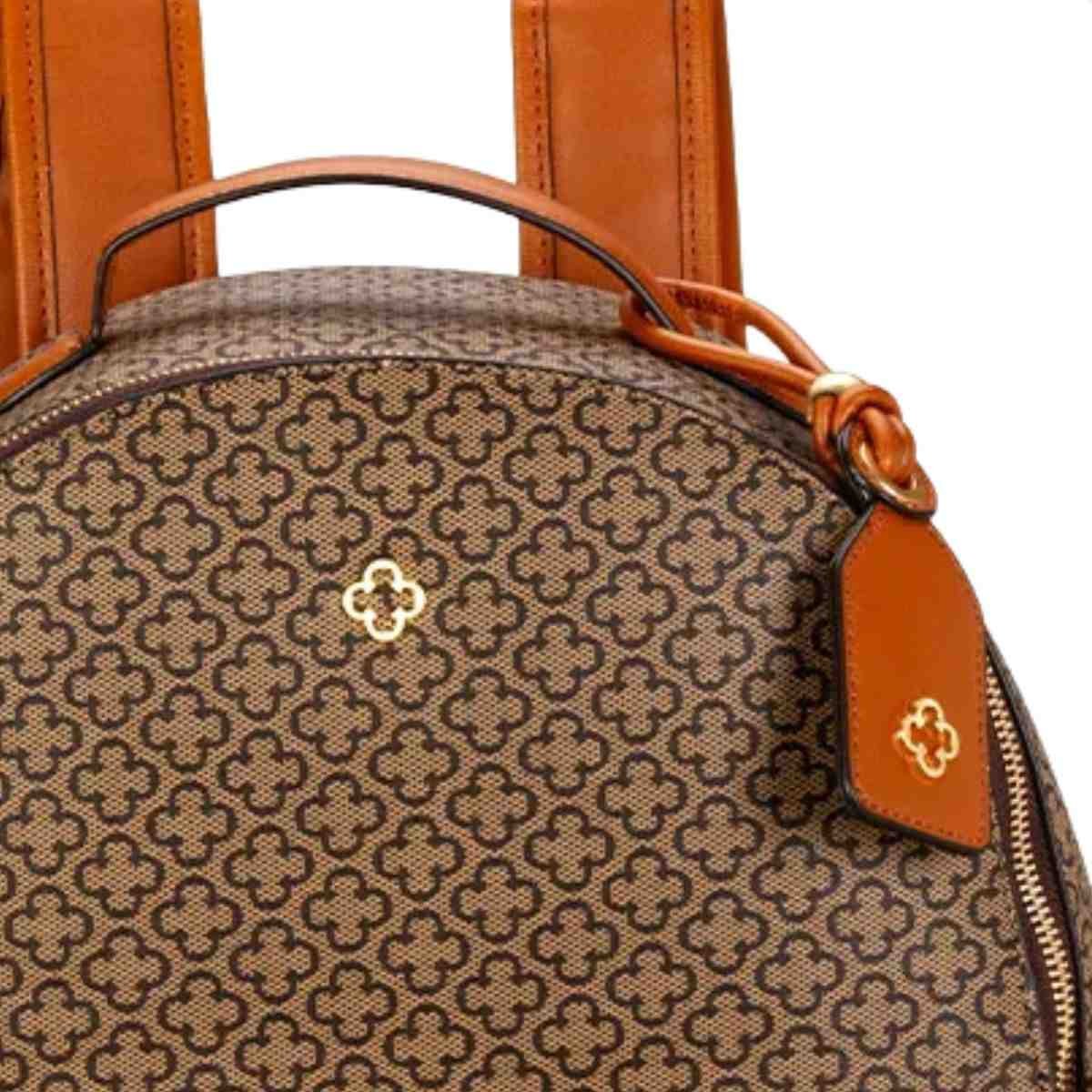 Bolsa Mochila Feminina Capodarte Caramelo Marrom 7