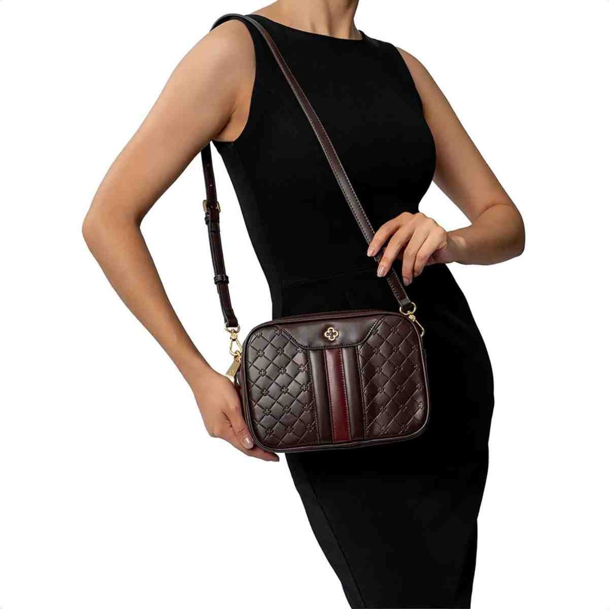 Bolsa Tiracolo Feminino Capodarte Café Marrom 2