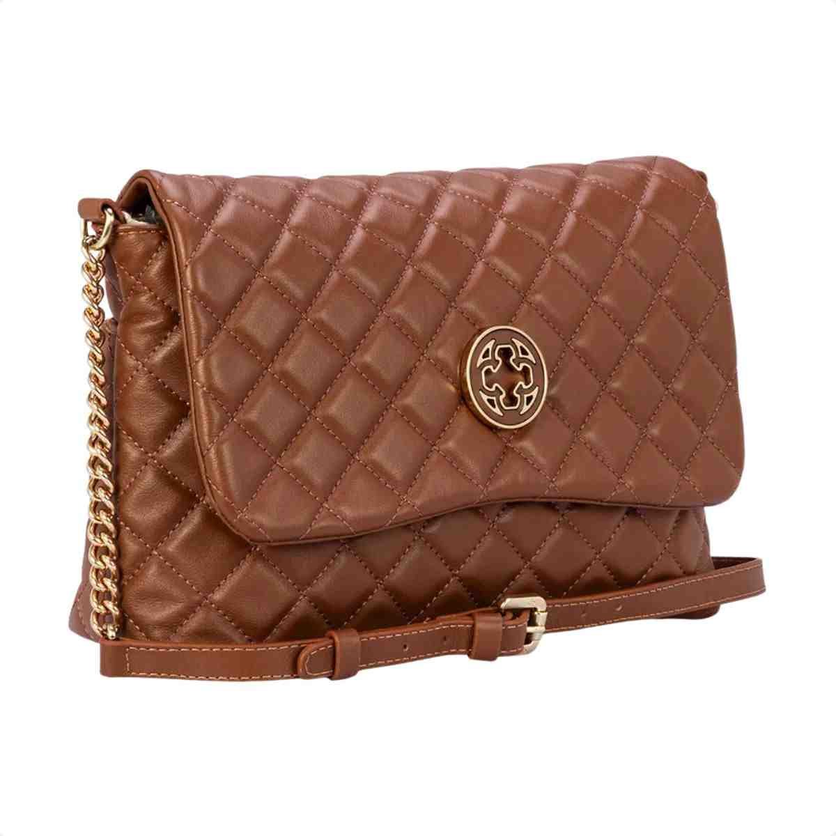 Bolsa Tiracolo Feminino Capodarte Marrom Marrom 3