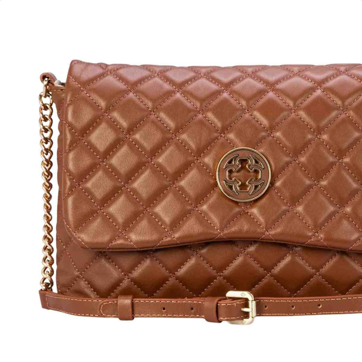 Bolsa Tiracolo Feminino Capodarte Marrom Marrom 6