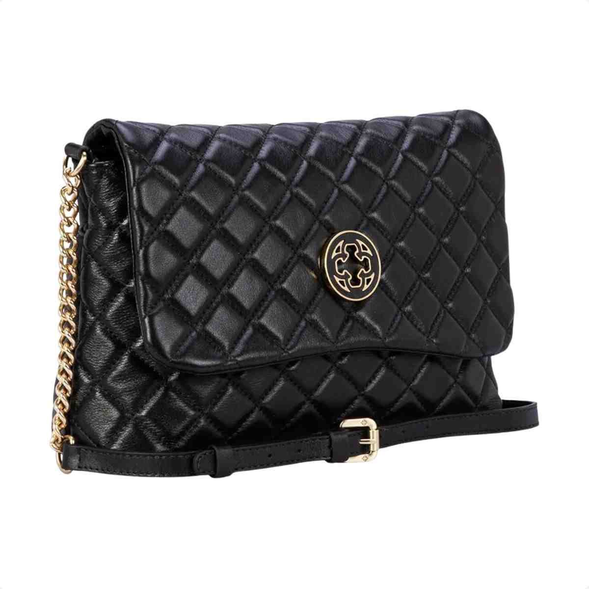 Bolsa Tiracolo Feminino Capodarte Preto Preto 3