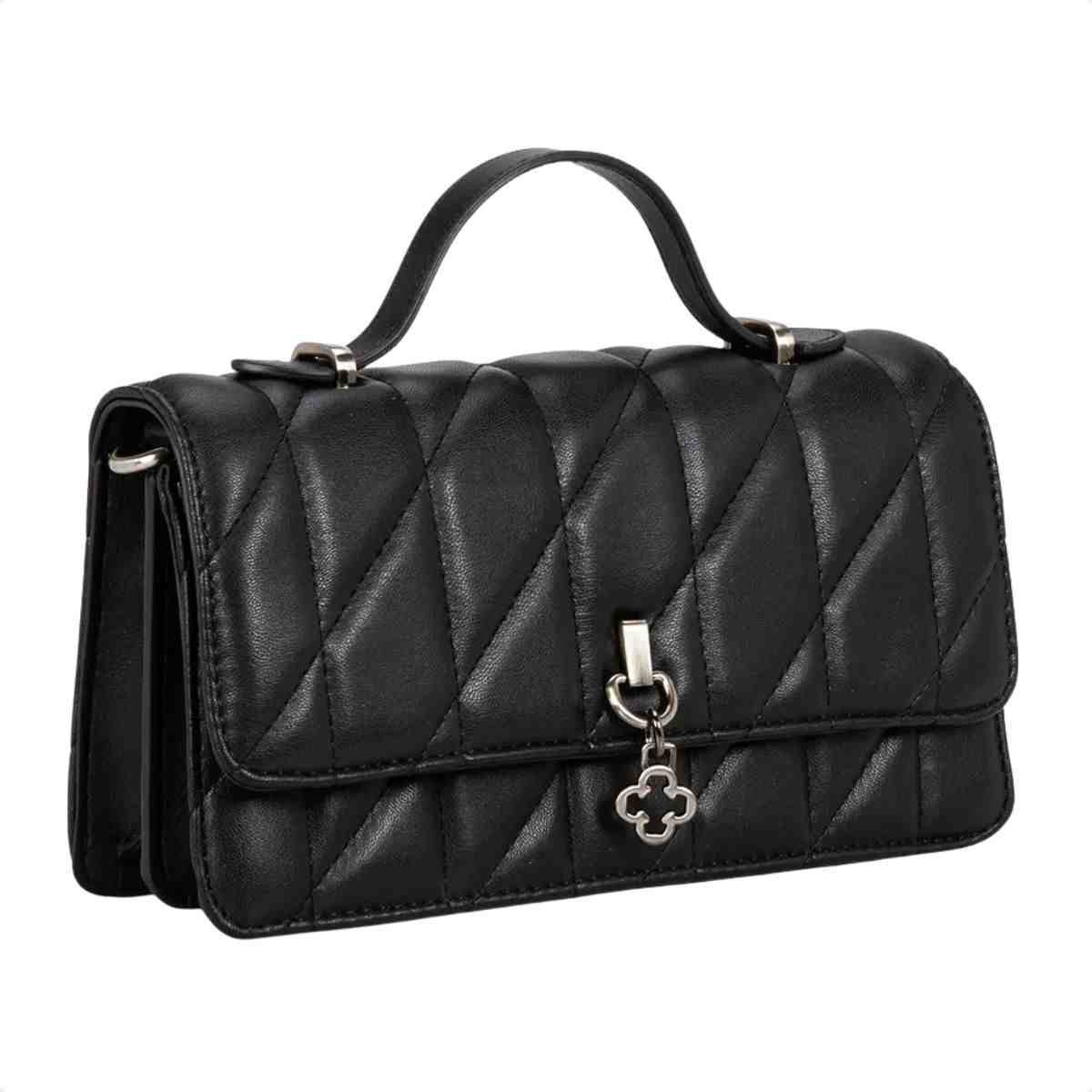Bolsa Tiracolo Feminino Capodarte Preto Preto 4