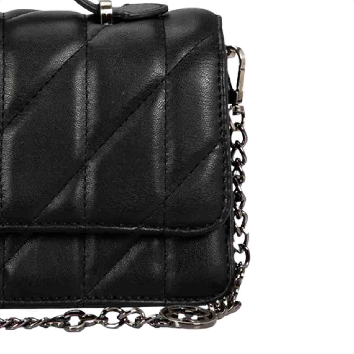 Bolsa Tiracolo Feminino Capodarte Preto Preto 1