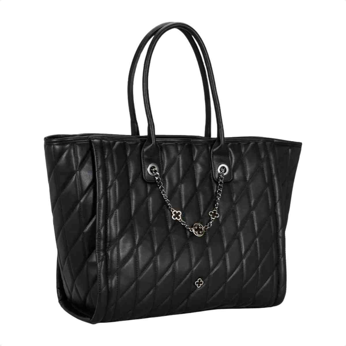 Bolsa Tiracolo Feminino Capodarte Preto Preto 2