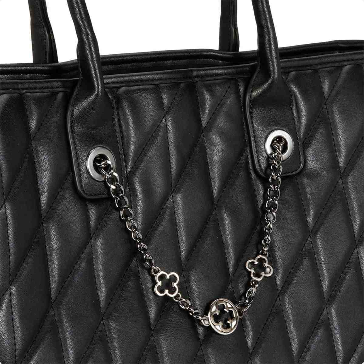 Bolsa Tiracolo Feminino Capodarte Preto Preto 3