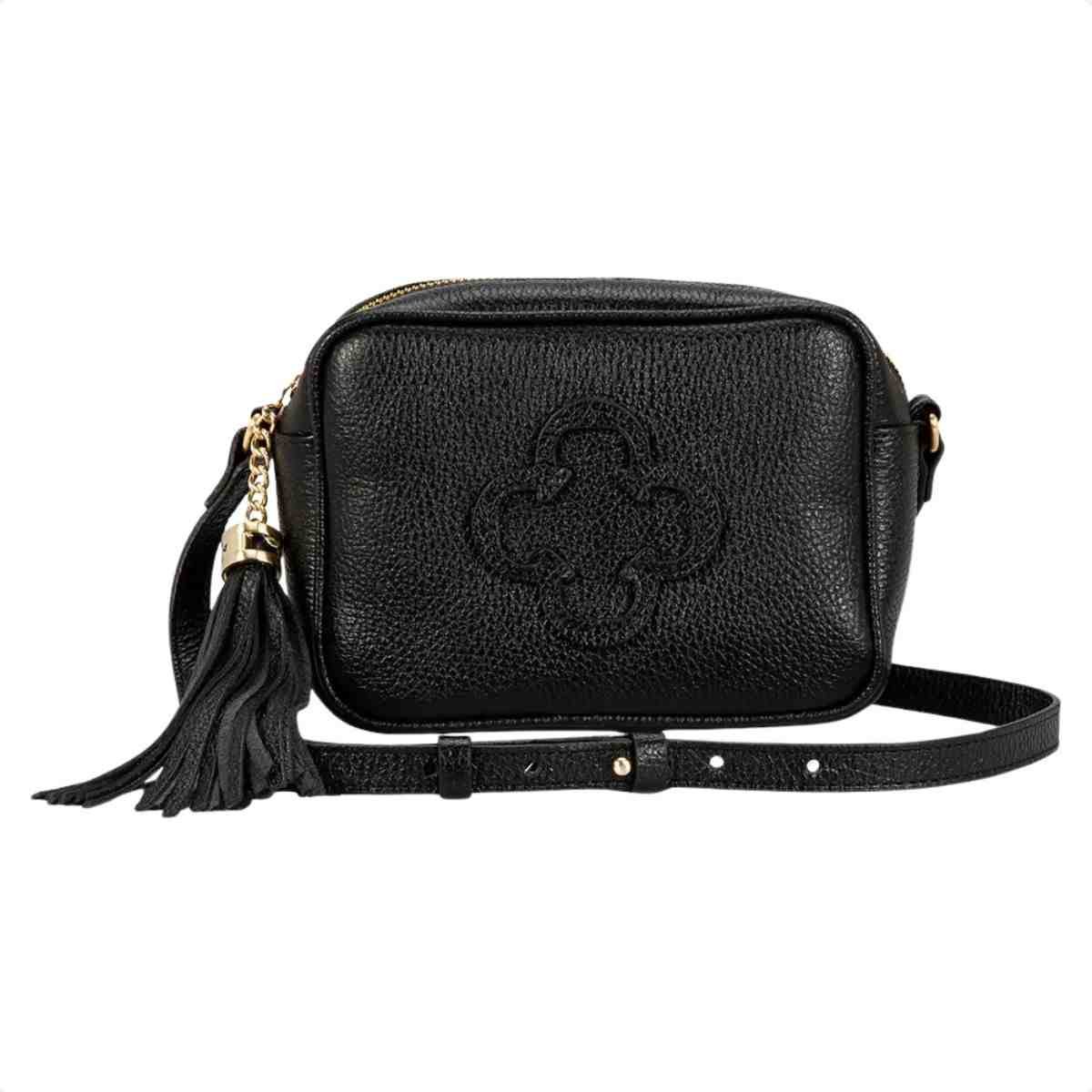 Bolsa Tiracolo Feminino Capodarte Preto Preto 2