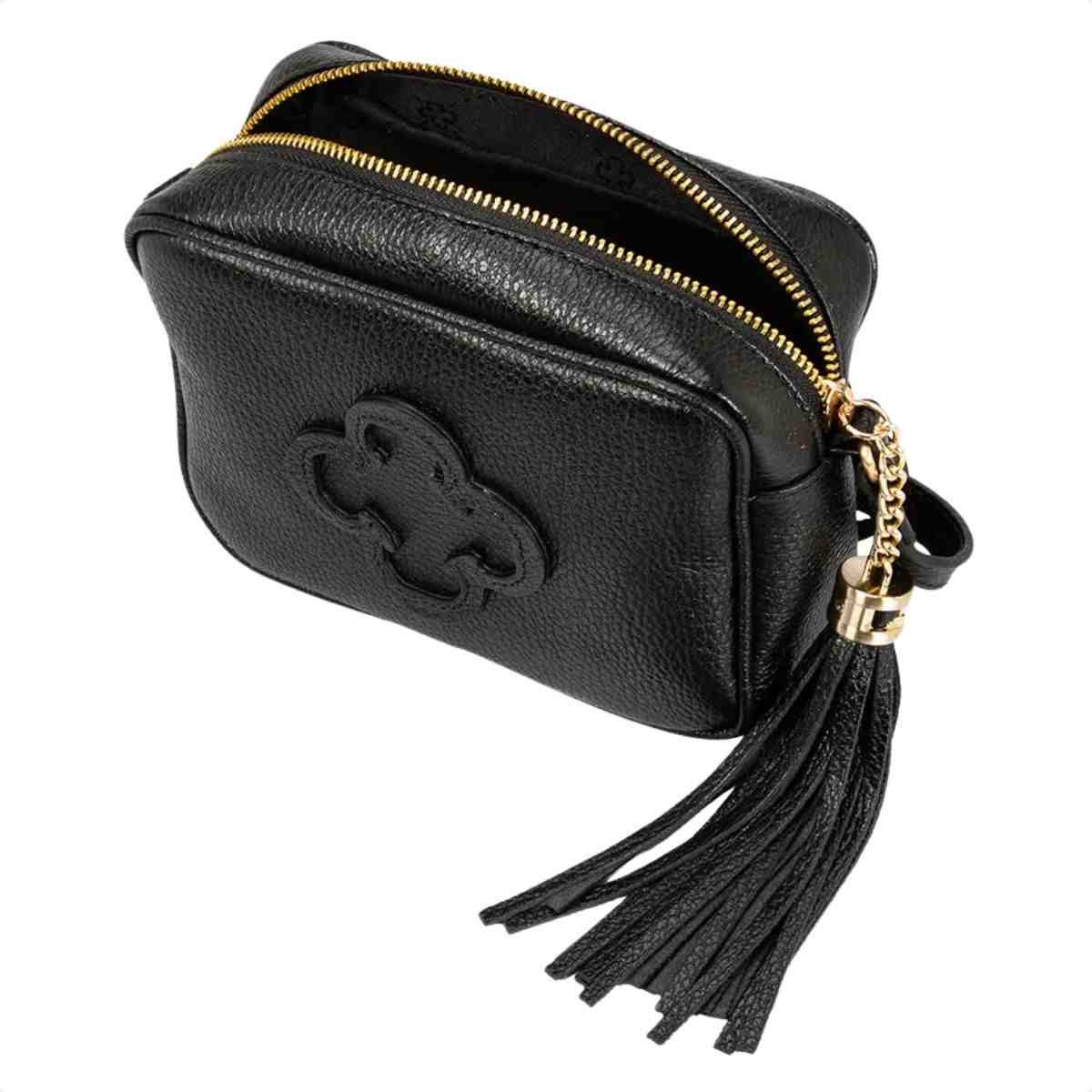 Bolsa Tiracolo Feminino Capodarte Preto Preto 6