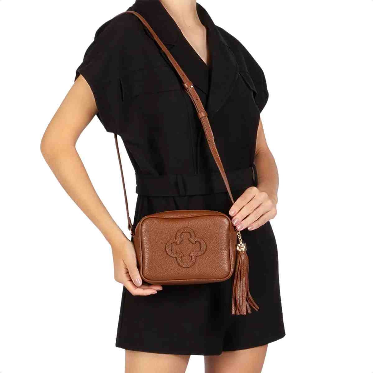 Bolsa Tiracolo Feminino Capodarte Marrom Marrom 2