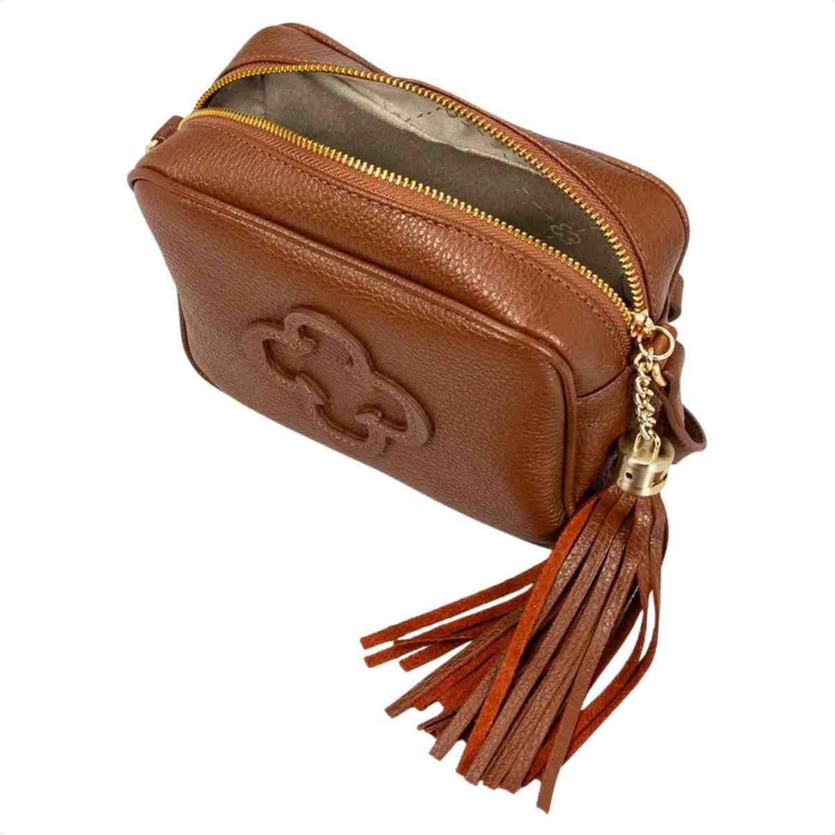 Bolsa Tiracolo Feminino Capodarte Marrom Marrom 5