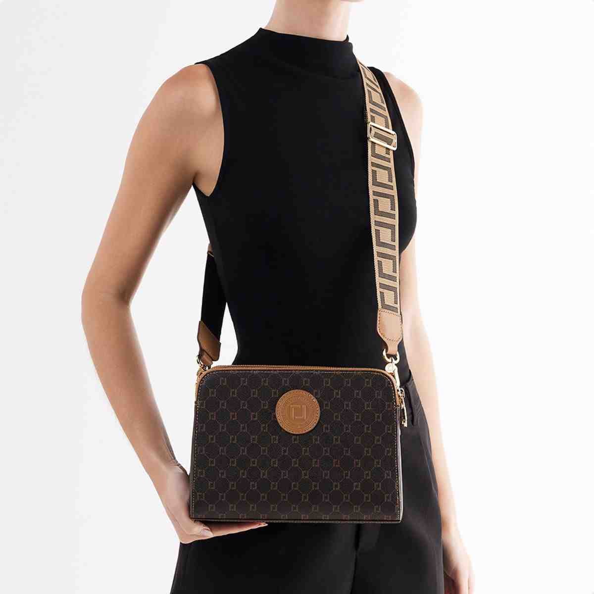 Bolsa Tiracolo Feminino Luz Da Lua Bella Mocca Mocca 2