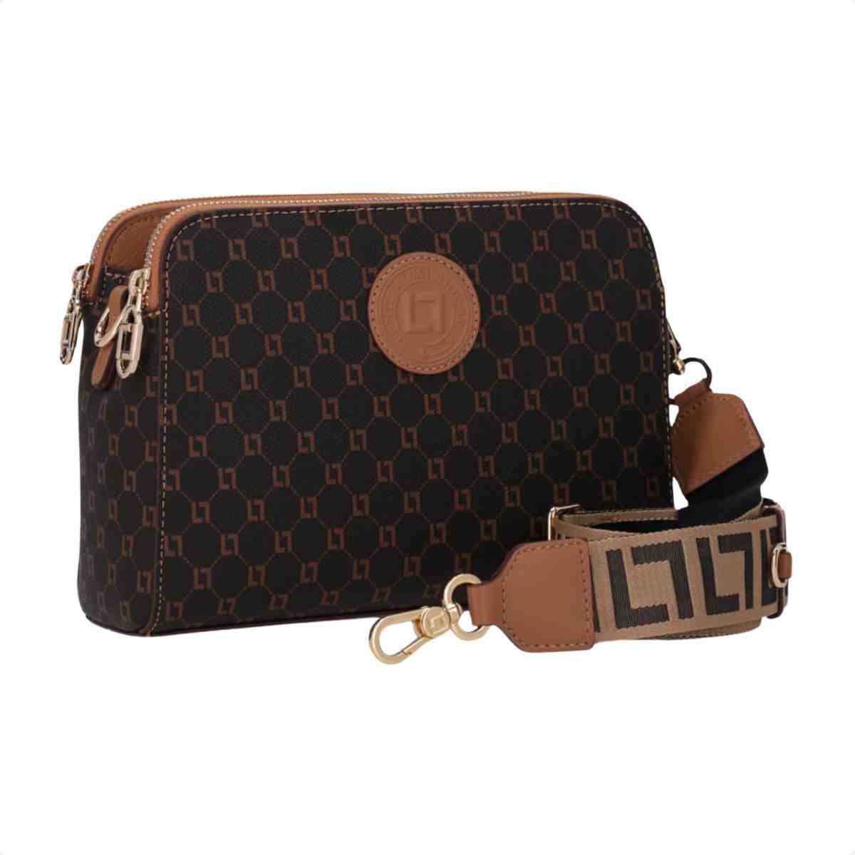 Bolsa Tiracolo Feminino Luz Da Lua Bella Mocca Mocca 3