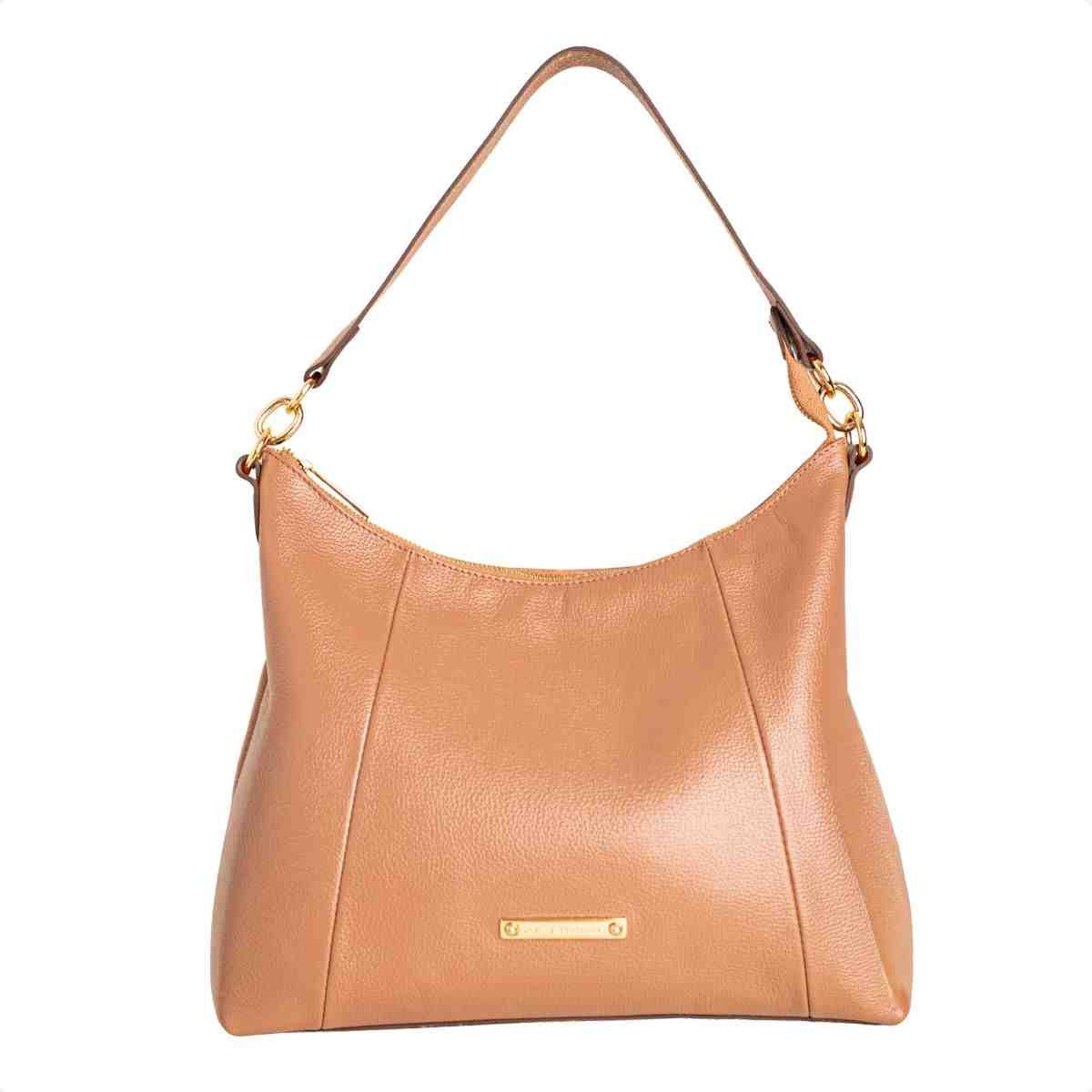 Bolsa Feminina Dm Transversal Couro  Grande Macia
