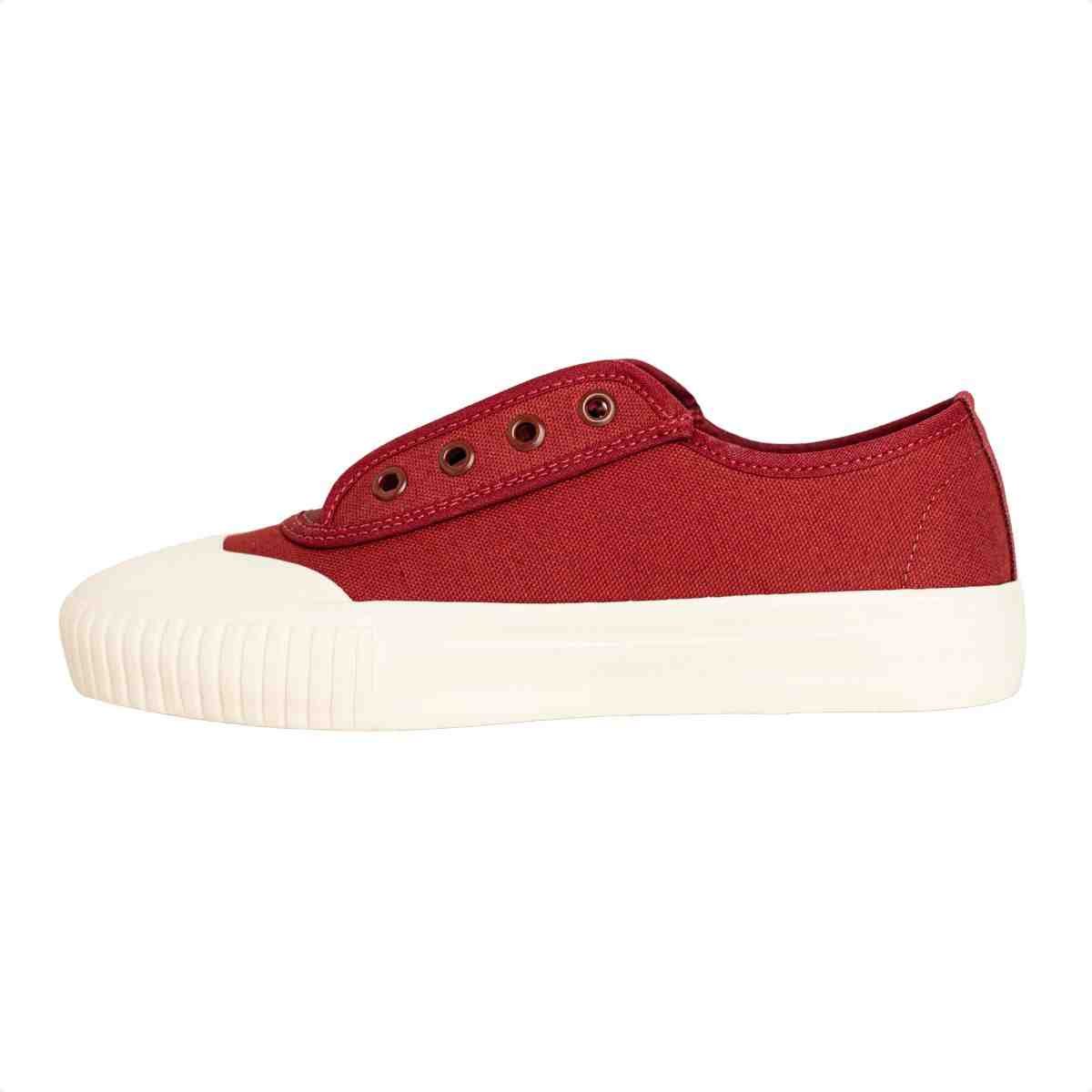 Tênis Feminino Dm Urban Slip On Vinho Vermelho/Off White 5