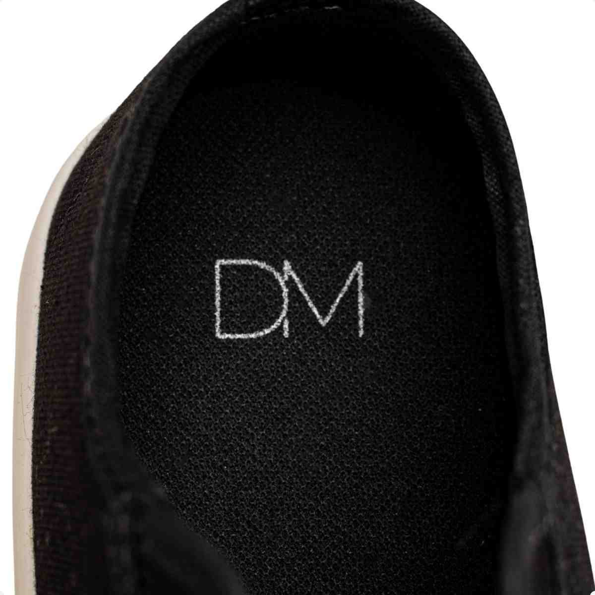 Tênis Feminino Dm Urban Slip On Preto Preto/Off White 7