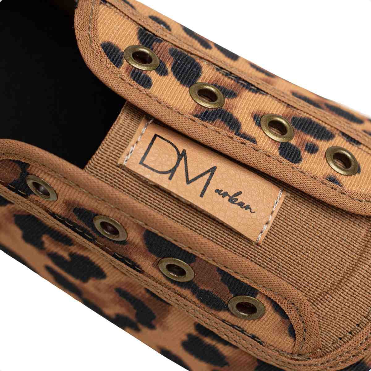 Tênis Feminino Dm Urban Slip On Animal Print Onca/Off White 3