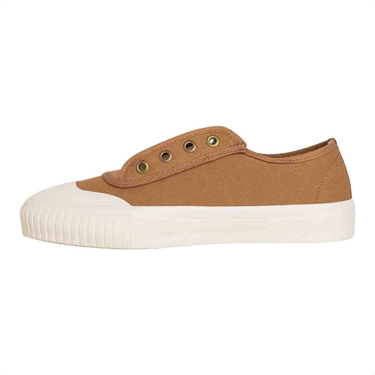 Tênis Feminino Dm Urban Slip On Caramelo Caramelo/Off White 5