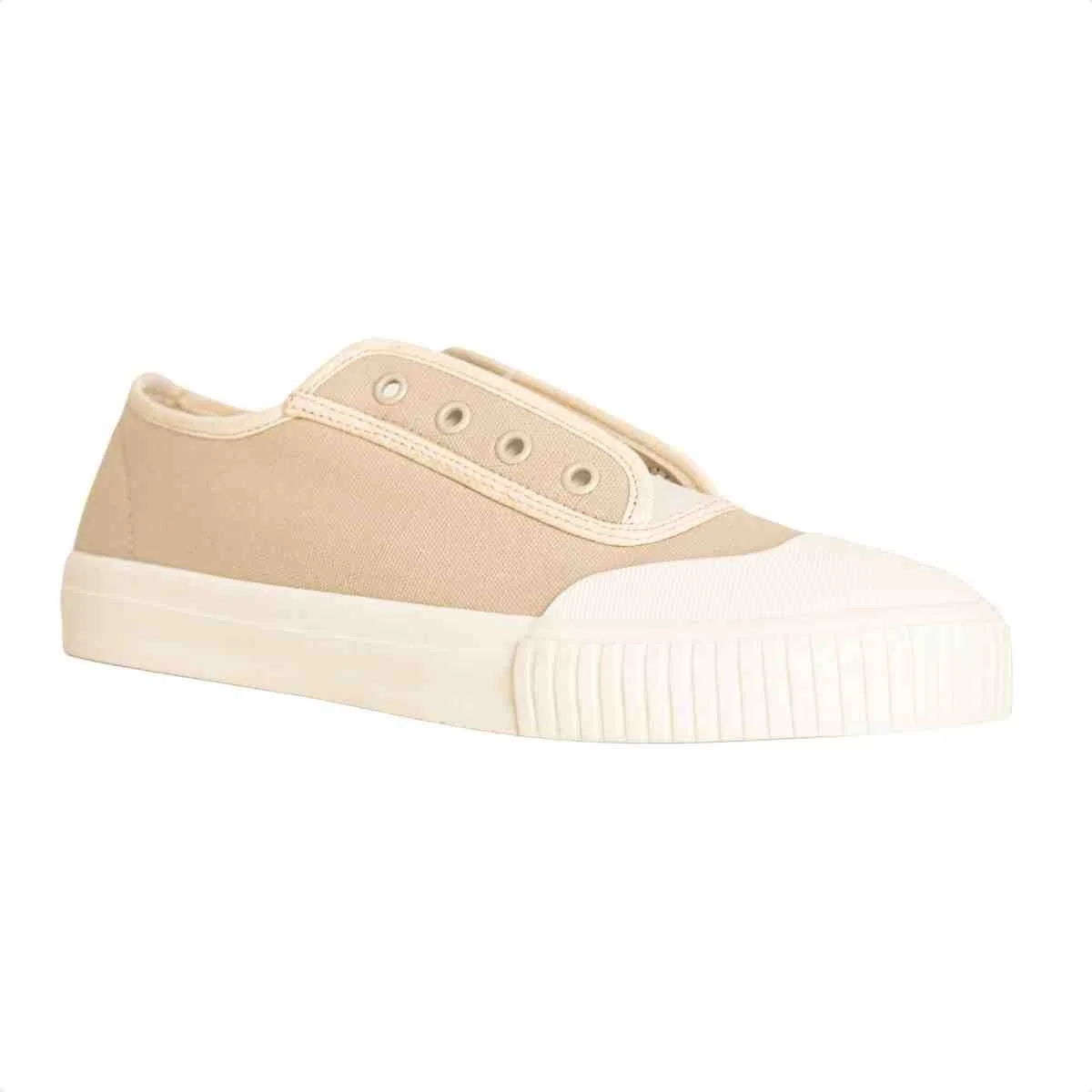 Tênis Feminino Dm Urban Slip On Palha Palha/Off White 2