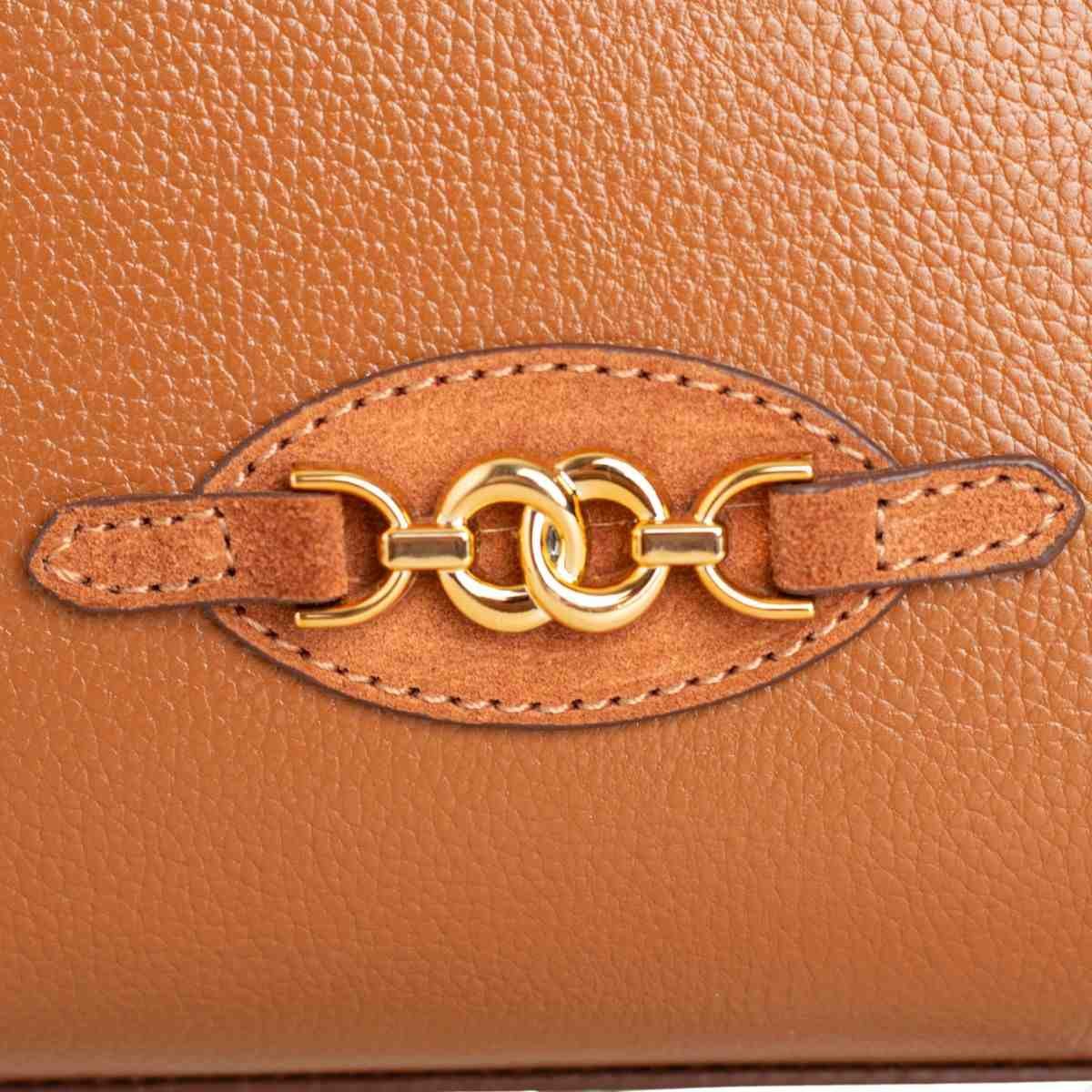 Bolsa Feminina Dm Shopping Bag Tiracolo Marrom 7