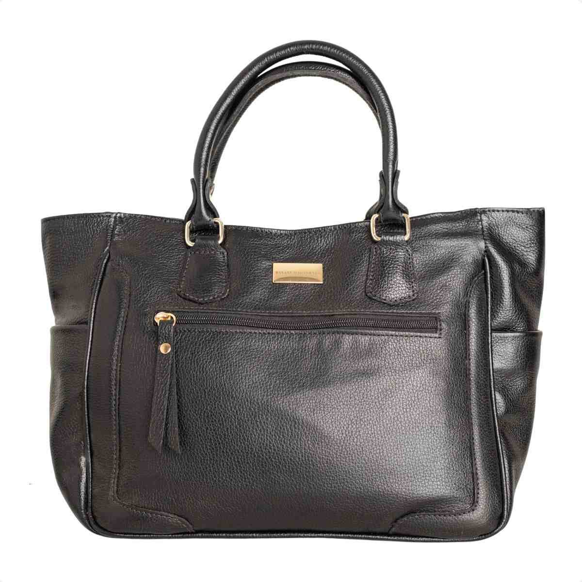 Bolsa Feminina Dm Shopping Bag Transversal De Couro