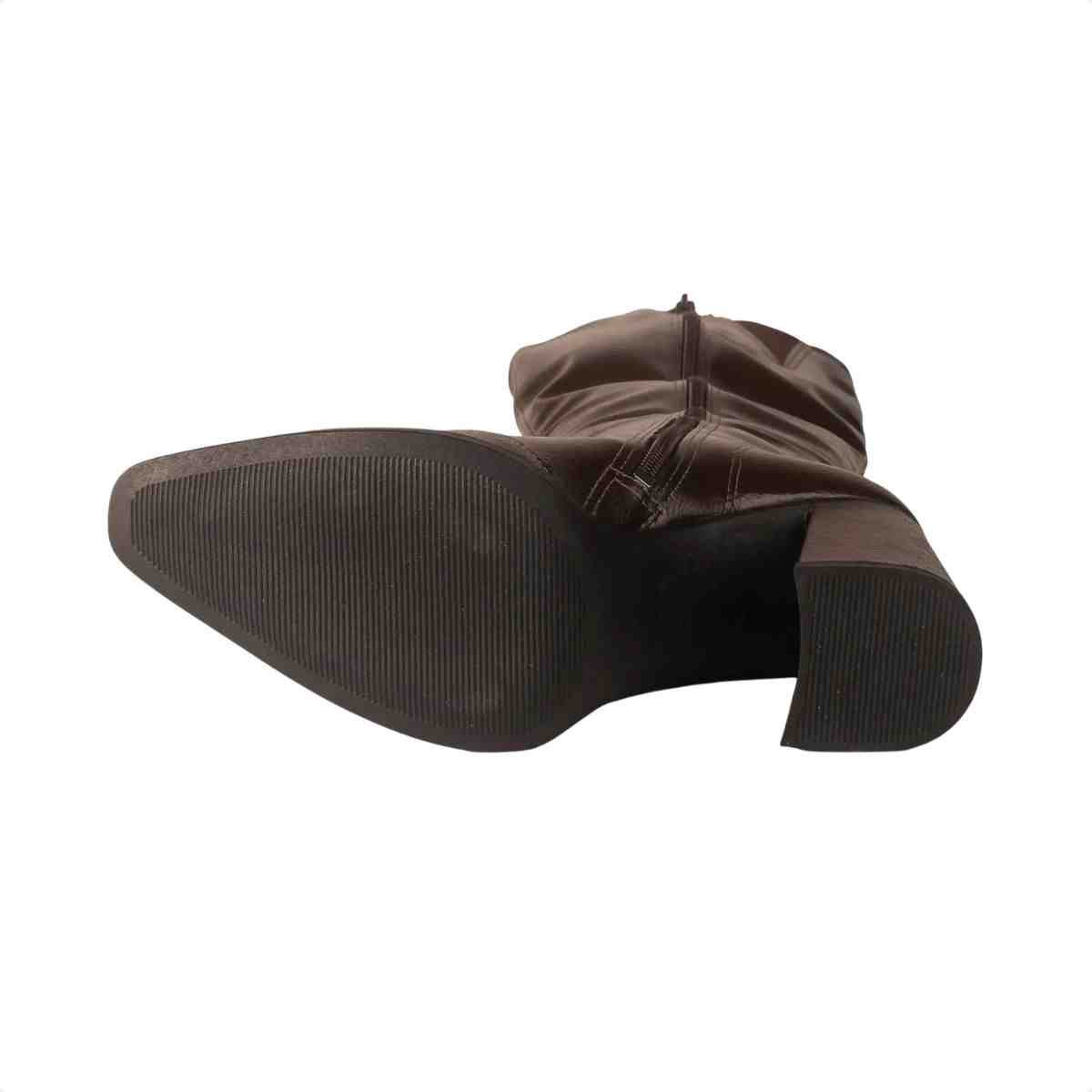 Bota Cano Alto Feminino Dakota Café Marrom 5