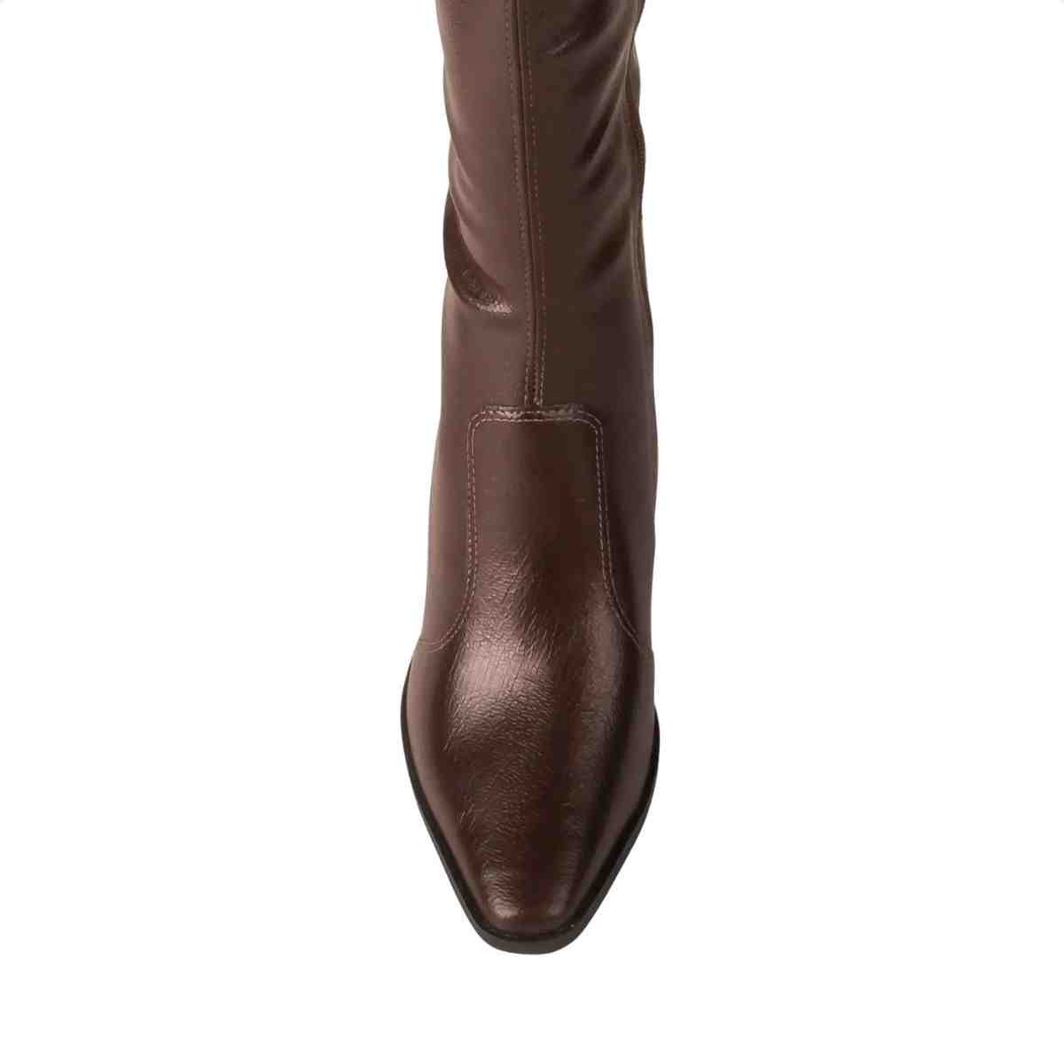 Bota Cano Alto Feminino Dakota Café Marrom 6