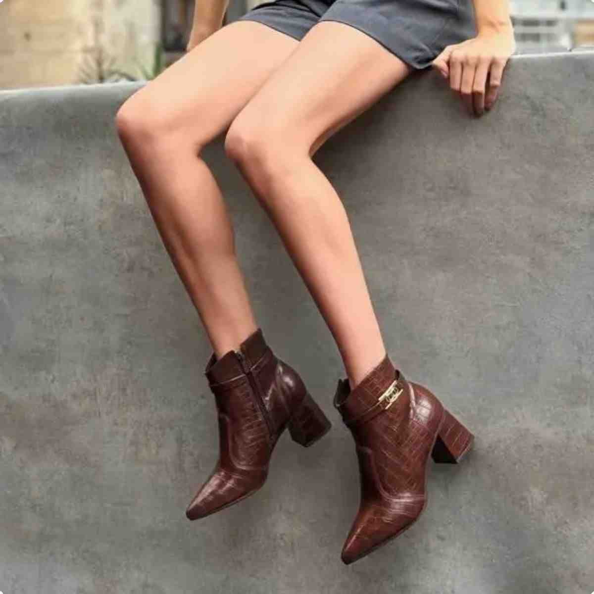 Bota Cano Médio Feminino Dakota Cafe Café 2