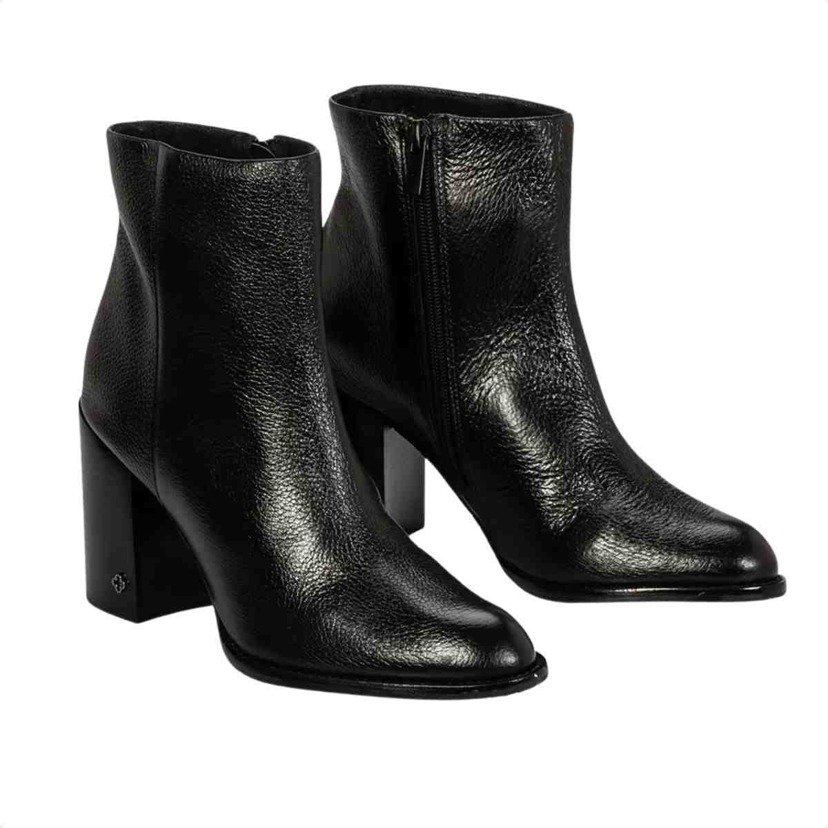 Bota Cano Médio Feminino Capodarte Preto Preto 2