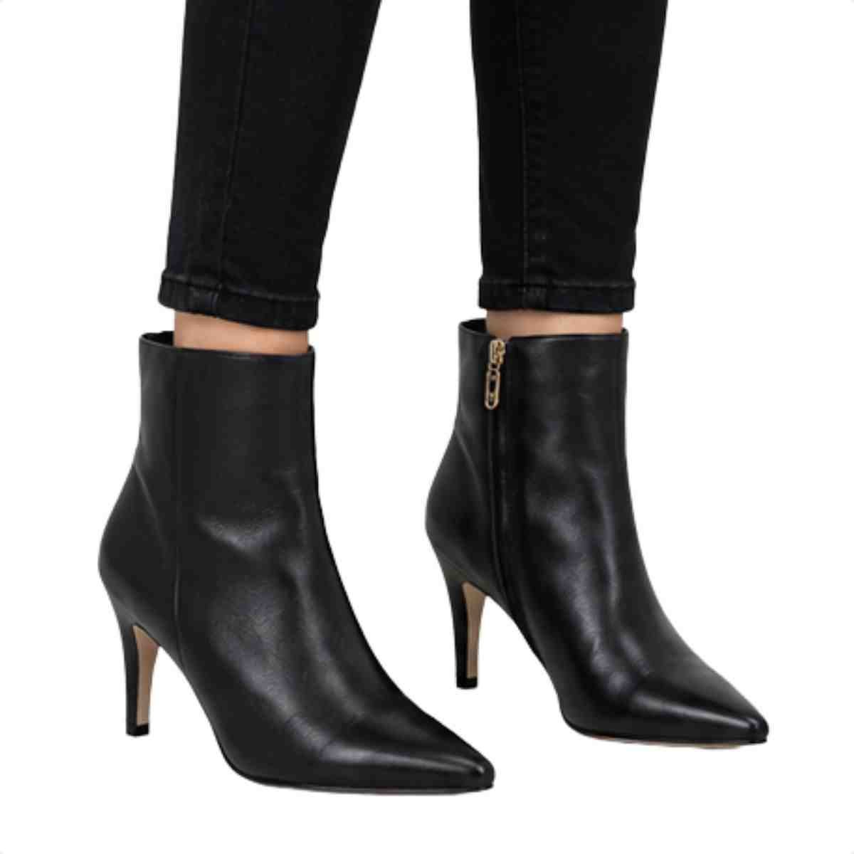Bota Cano Médio Feminino Luz Da Lua Preto Preto 2