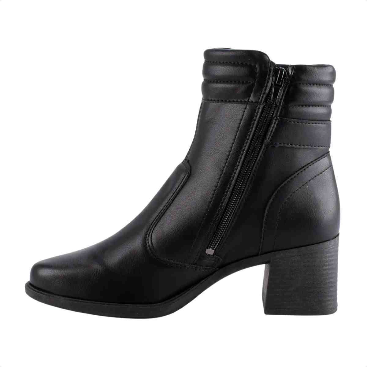 Bota Cano Médio Feminino Mississipi Preto Preto 5