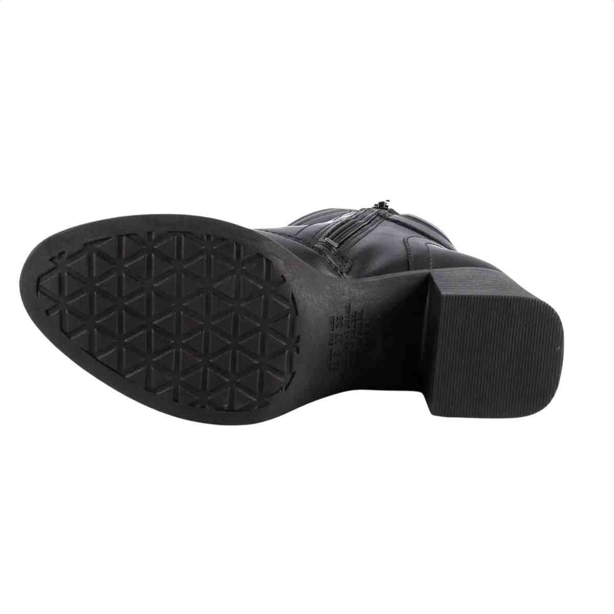 Bota Cano Médio Feminino Mississipi Preto Preto 6