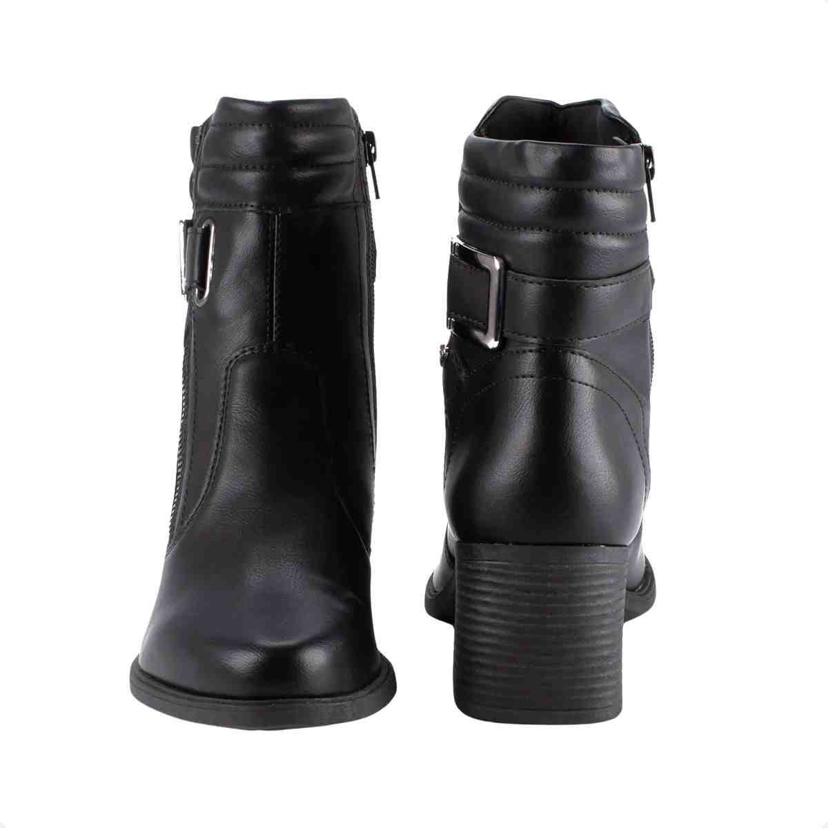 Bota Cano Médio Feminino Mississipi Preto Preto 7