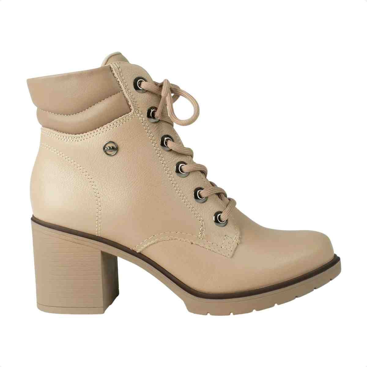 Bota Coturno Feminino Dakota Bege