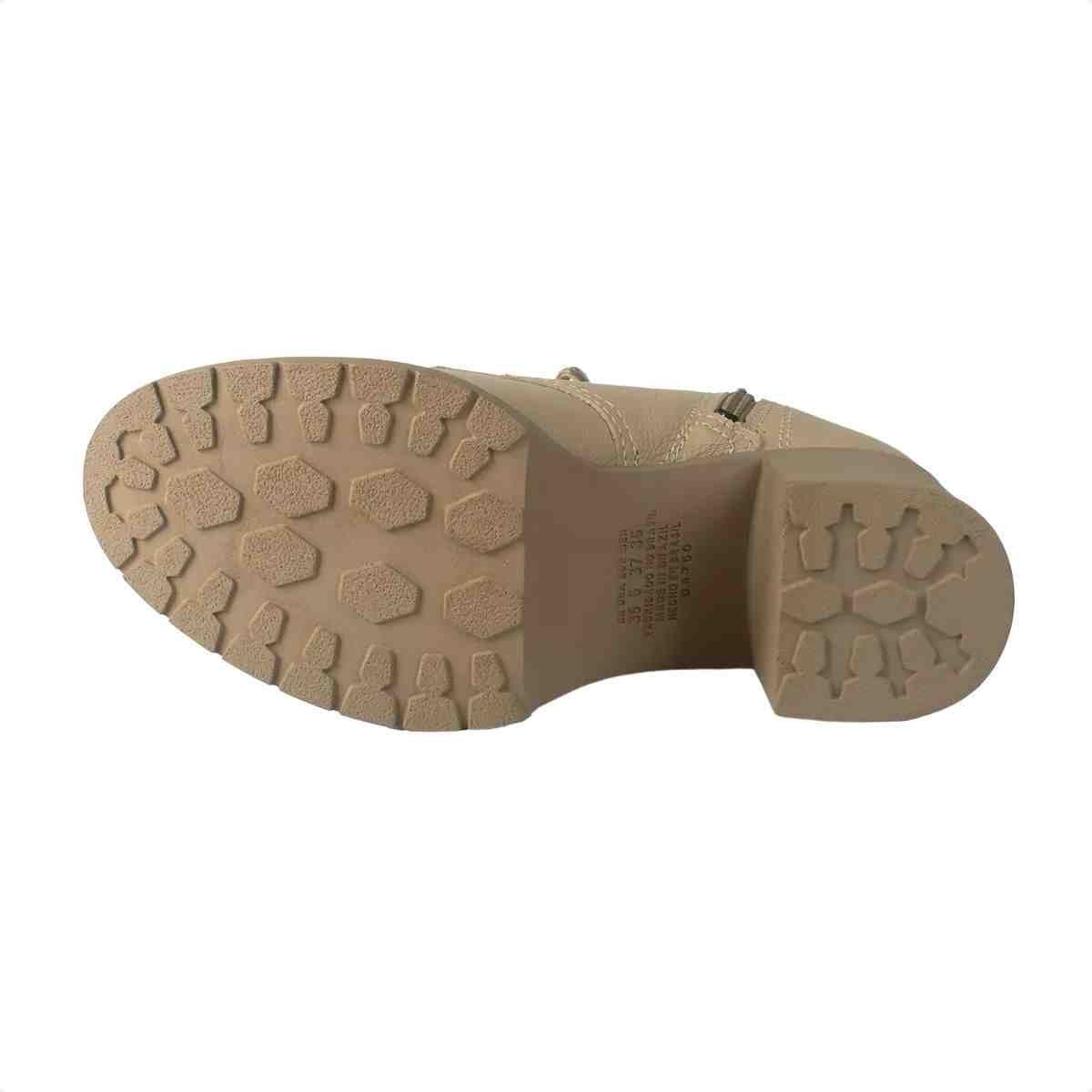 Bota Coturno Feminino Dakota Bege Bege 5