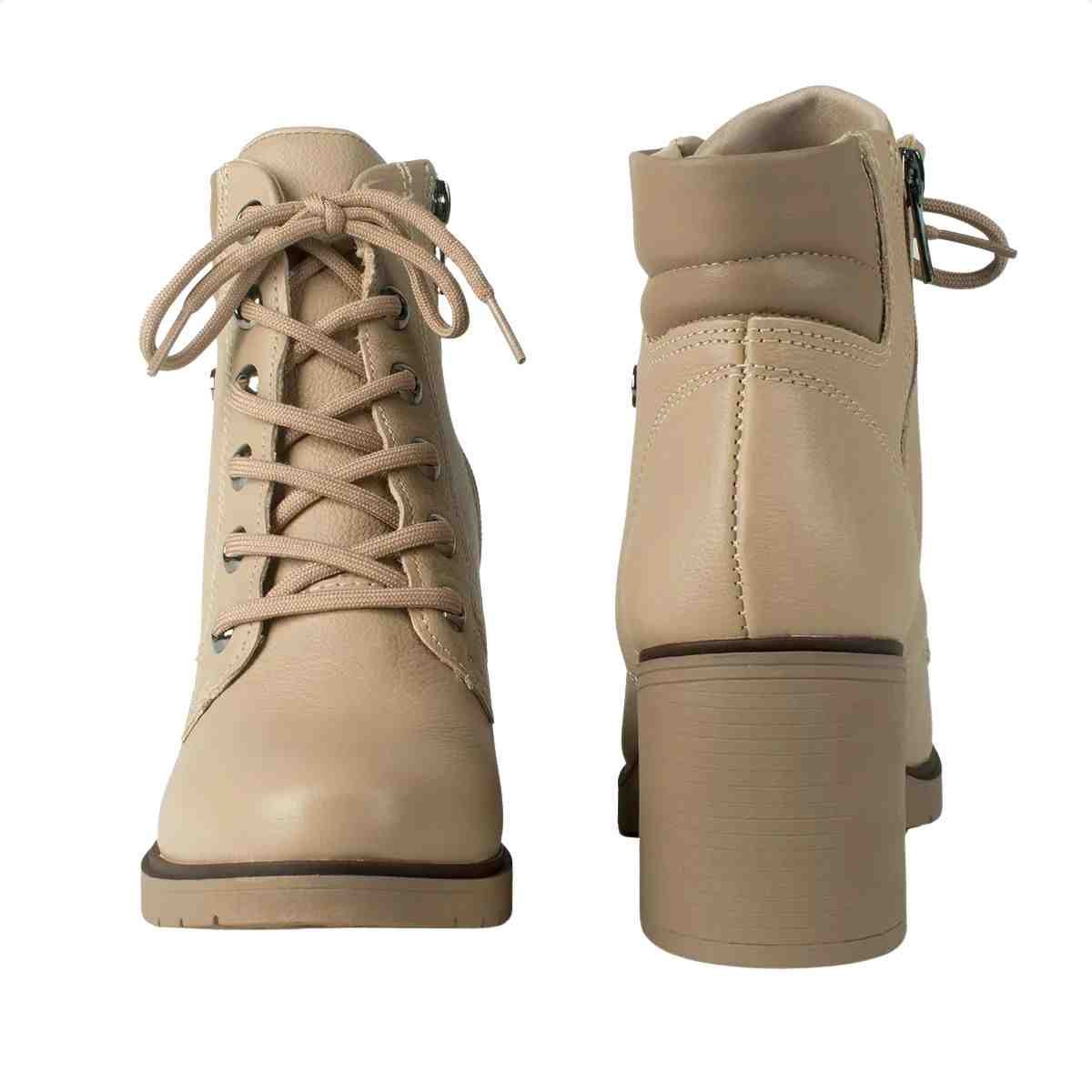 Bota Coturno Feminino Dakota Bege Bege 6