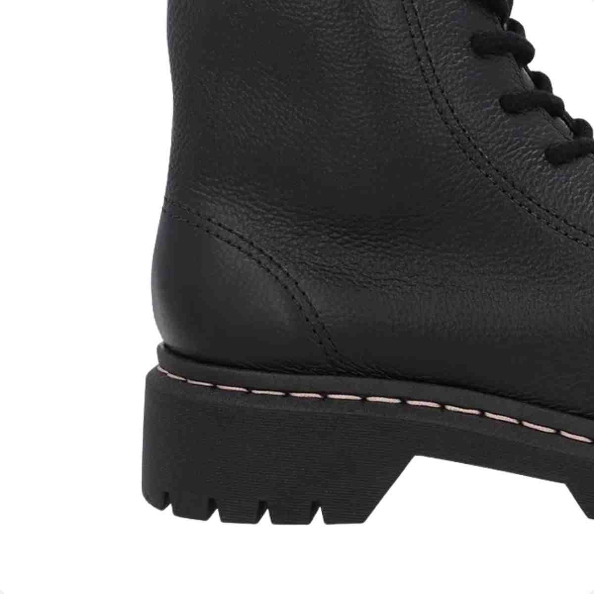 Bota Coturno Feminino Usaflex Preto Preto 7