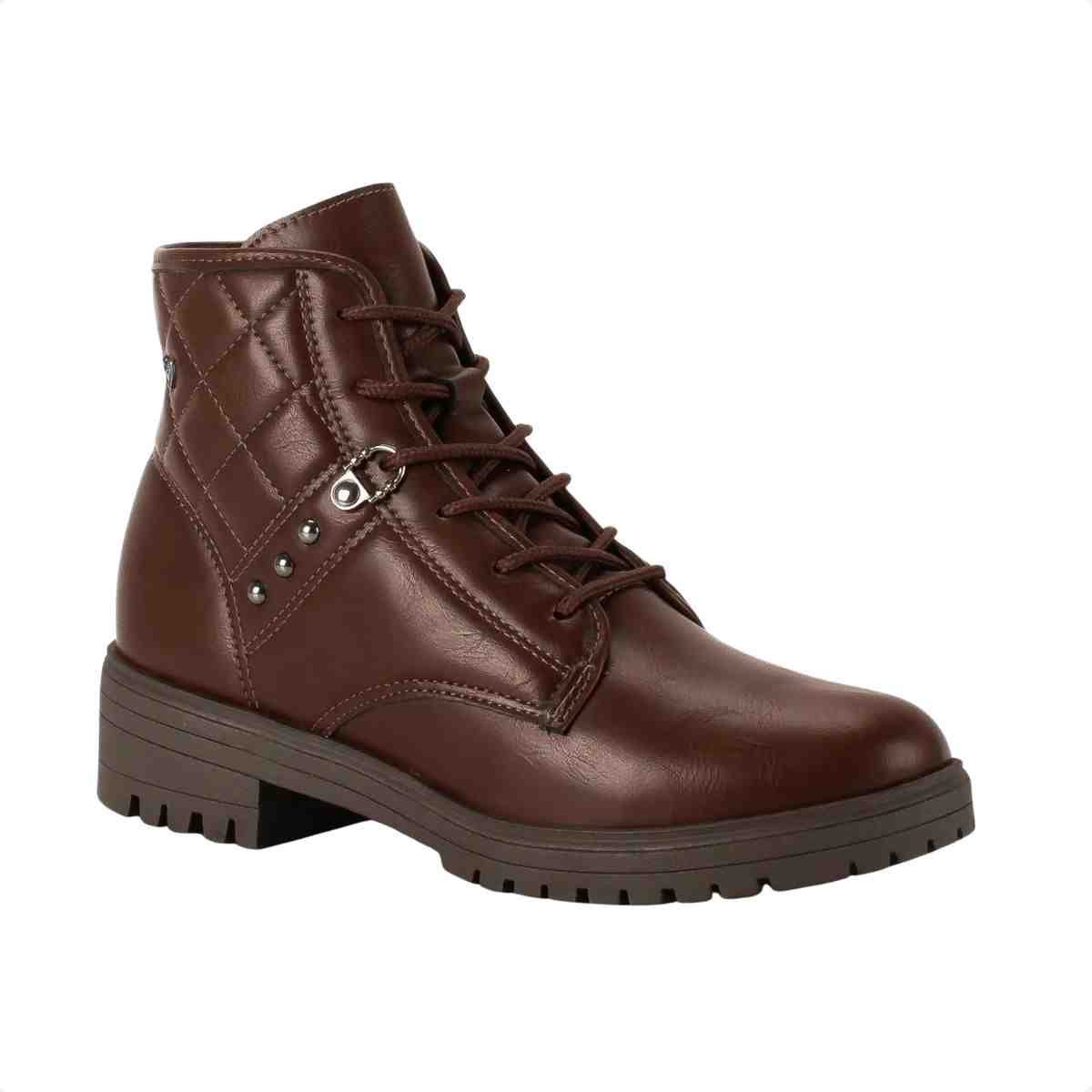 Bota Coturno Feminino Mississipi Marrom Marrom 3