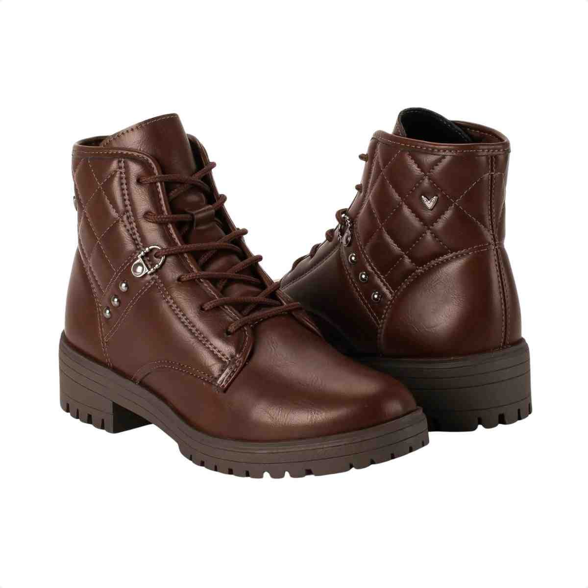 Bota Coturno Feminino Mississipi Marrom Marrom 5