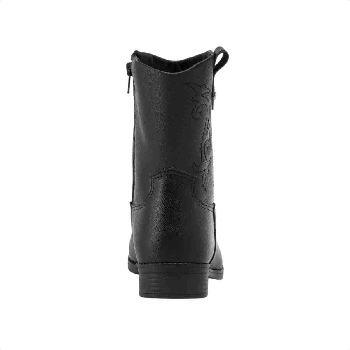 Bota Cano Médio Infantil Klin Preto Preto 5