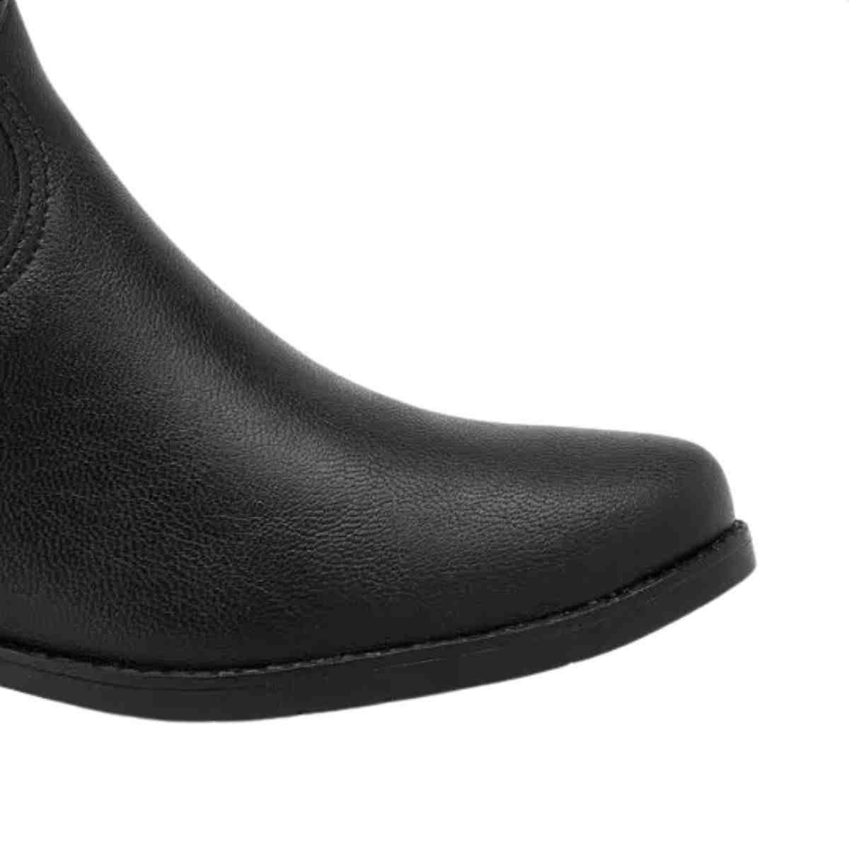 Bota Cano Médio Infantil Klin Preto Preto 6