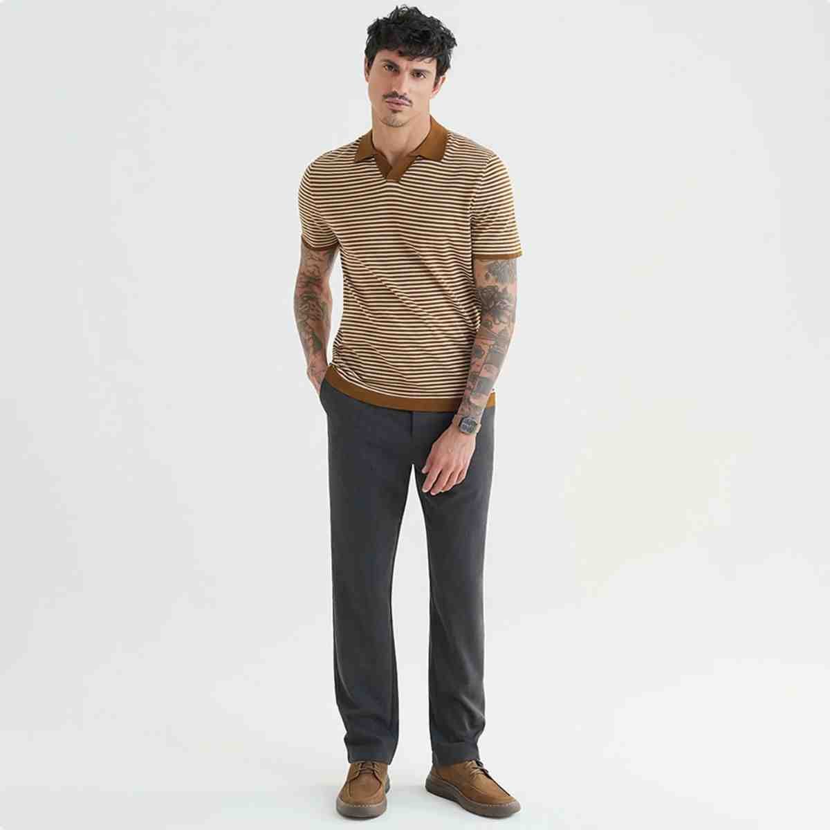 Bota Coturno Masculino Democrata Grid Castanho Castanho 2