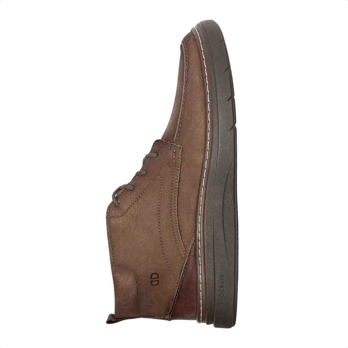 Bota Coturno Masculino Democrata Grid Castanho Castanho 5