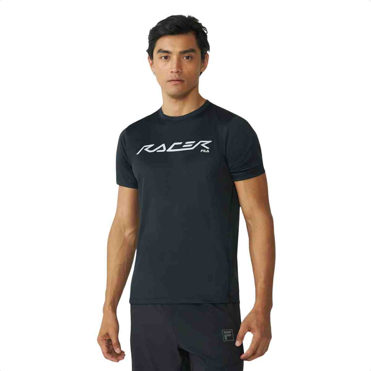 Camiseta Masculina Fila Graphic Core Run Preta