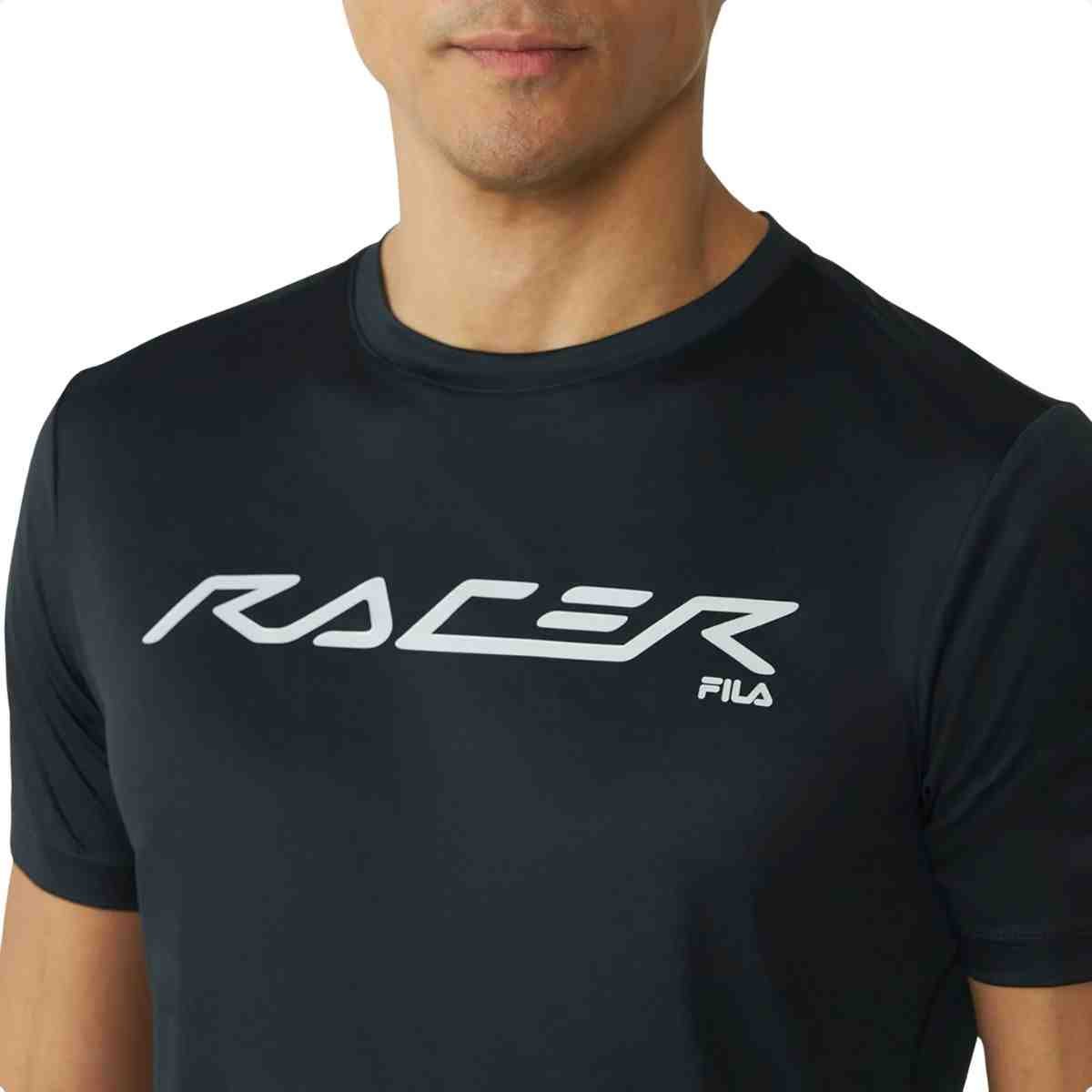 Camiseta Masculina Fila Graphic Core Run Preta Preto 3