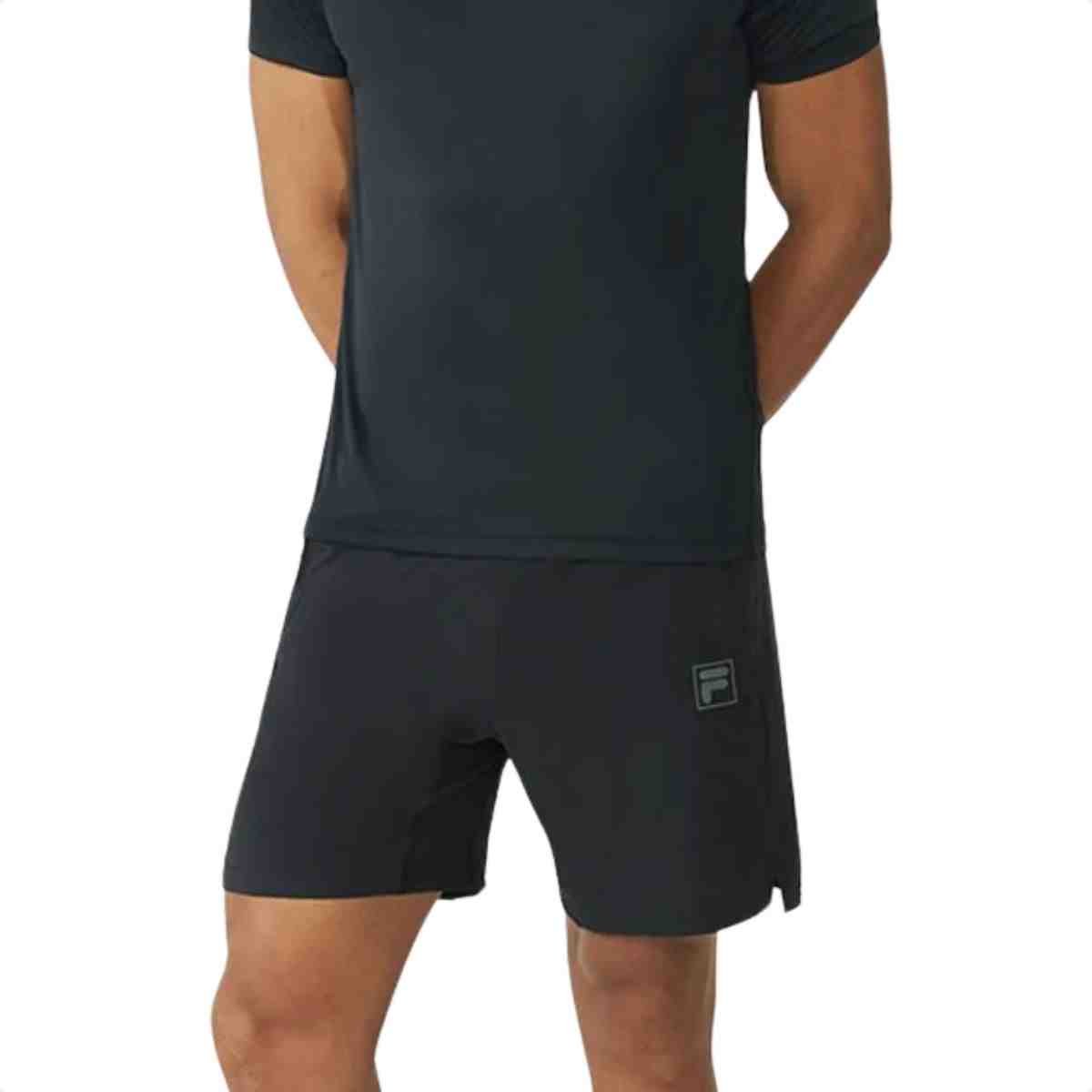 Camiseta Masculina Fila Graphic Core Run Preta Preto 5